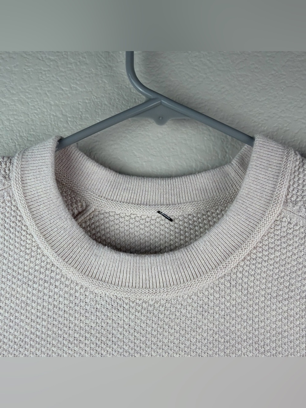 Lululemon Textured Knit Crewneck Sweater Beige Men’s Extra Large - Picture 6 of 7